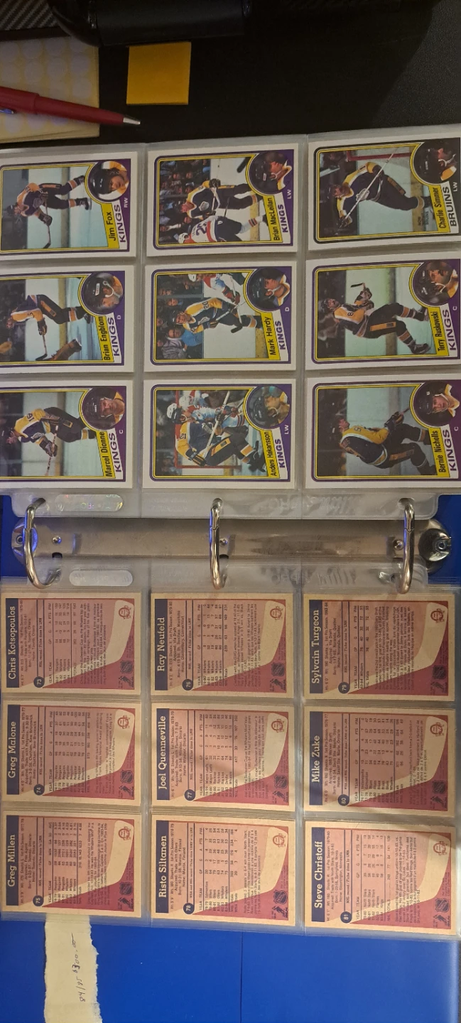 84-85 and 86-87 opc hockey complete sets - photo 2