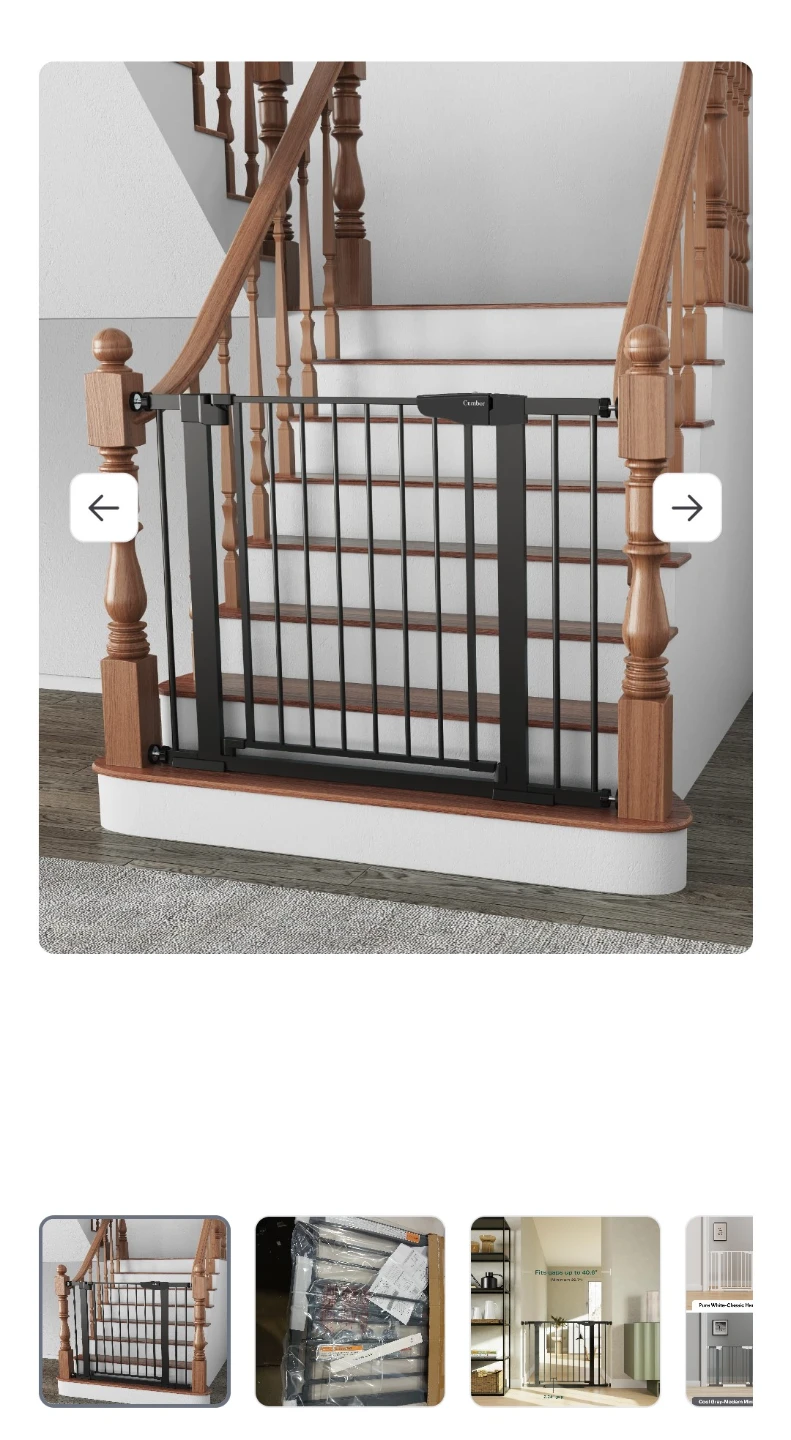 Cumbor 29.7-40.6" Pressure-Mounted Baby Gate