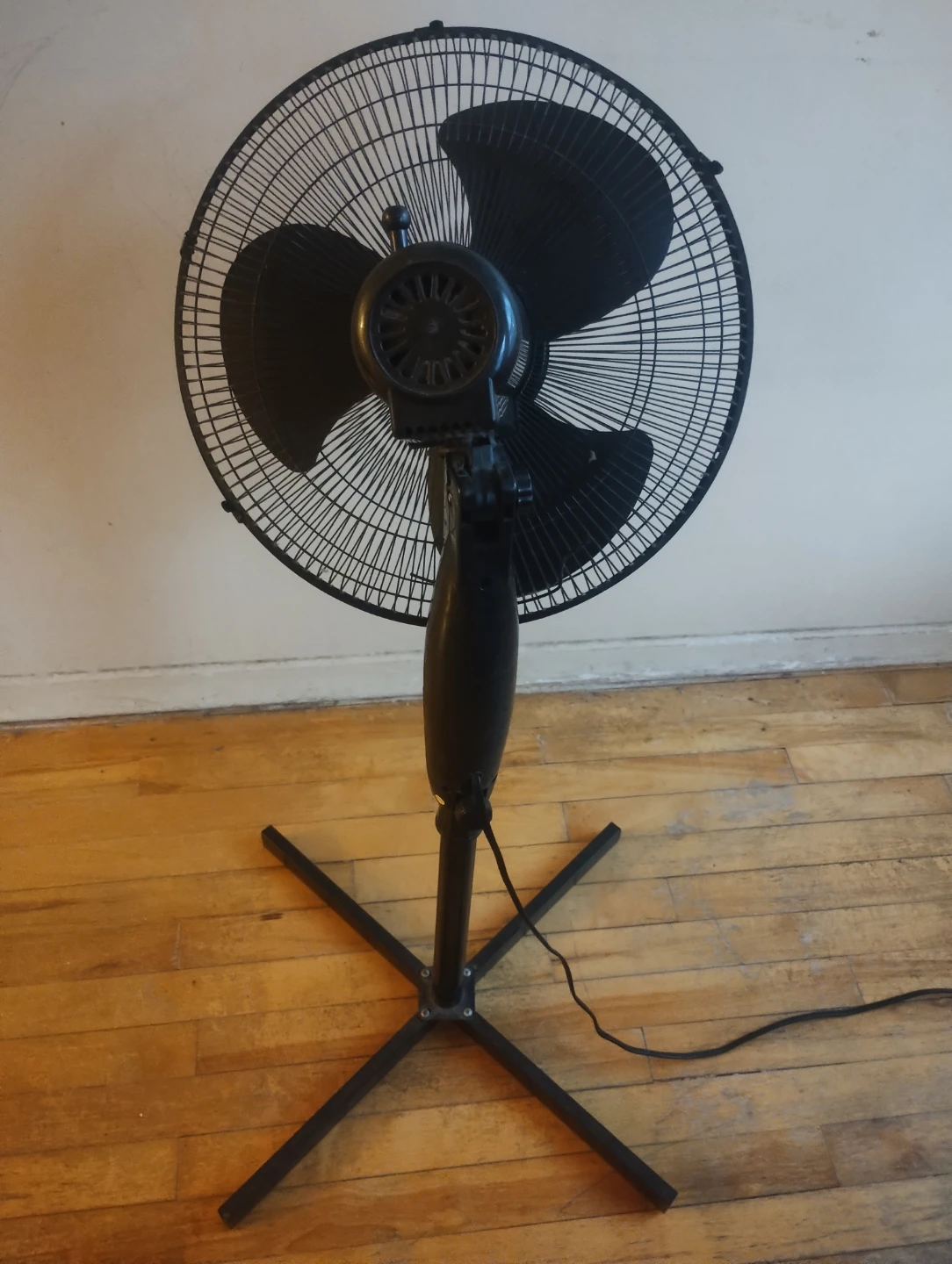 Black Standing Pedestal Fan – Works Well - photo 3
