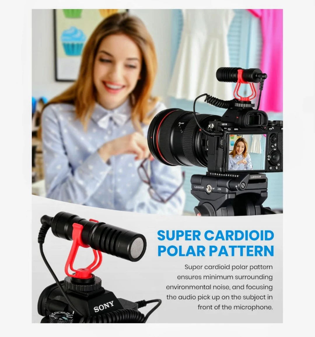Moukey MCM-1 Camera Microphone Vlogging Kit - photo 4