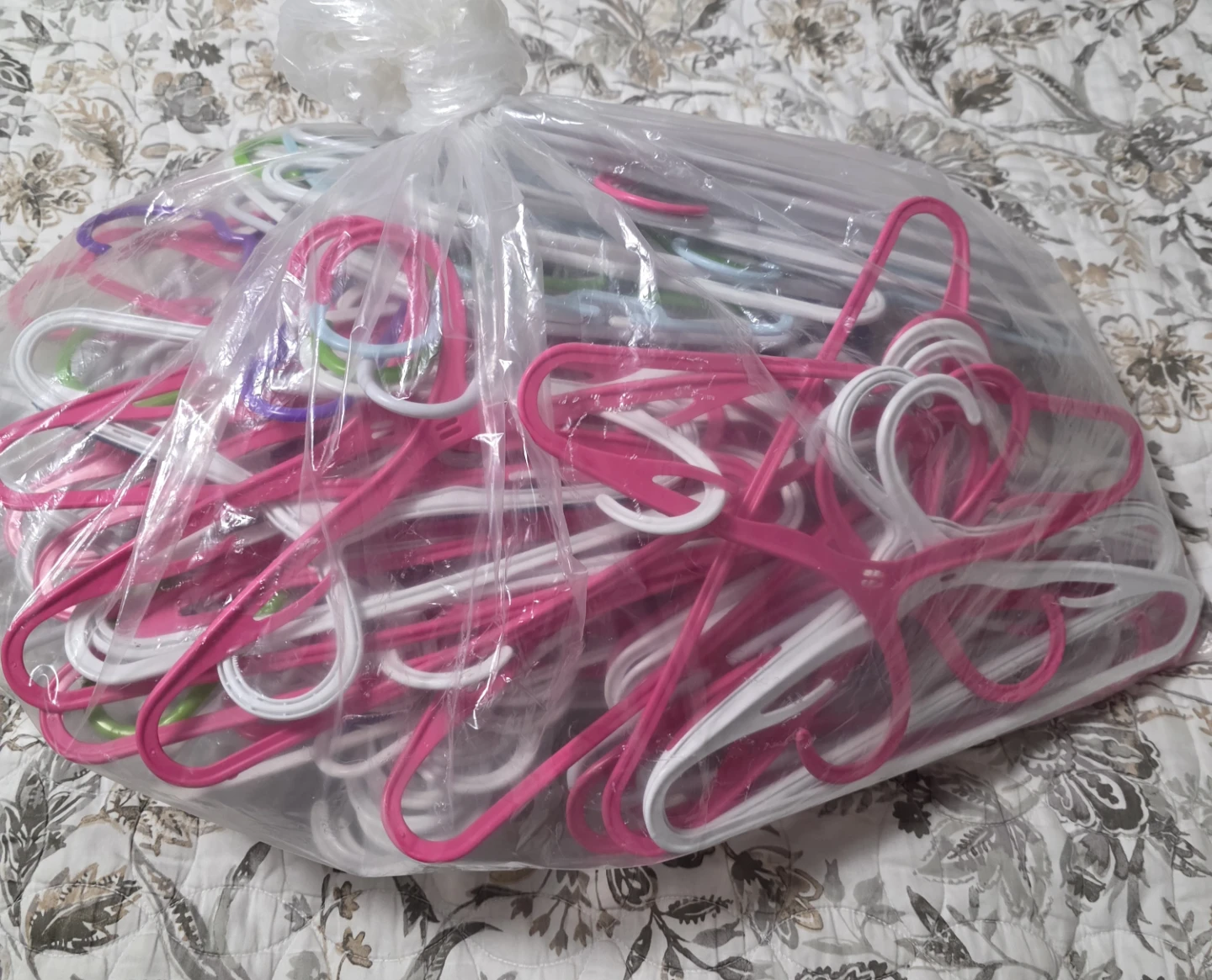 Assorted Plastic Clothes Hangers