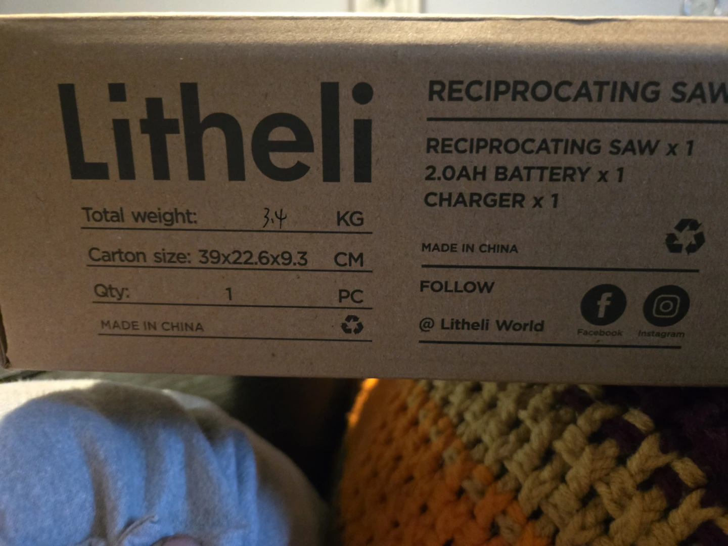 Litheli 20V Reciprocating Saw with Battery and Charger - photo 3