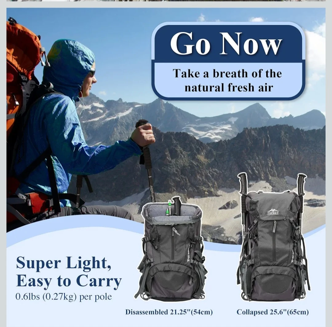 TheFitLife Trekking Poles Pair - photo 4