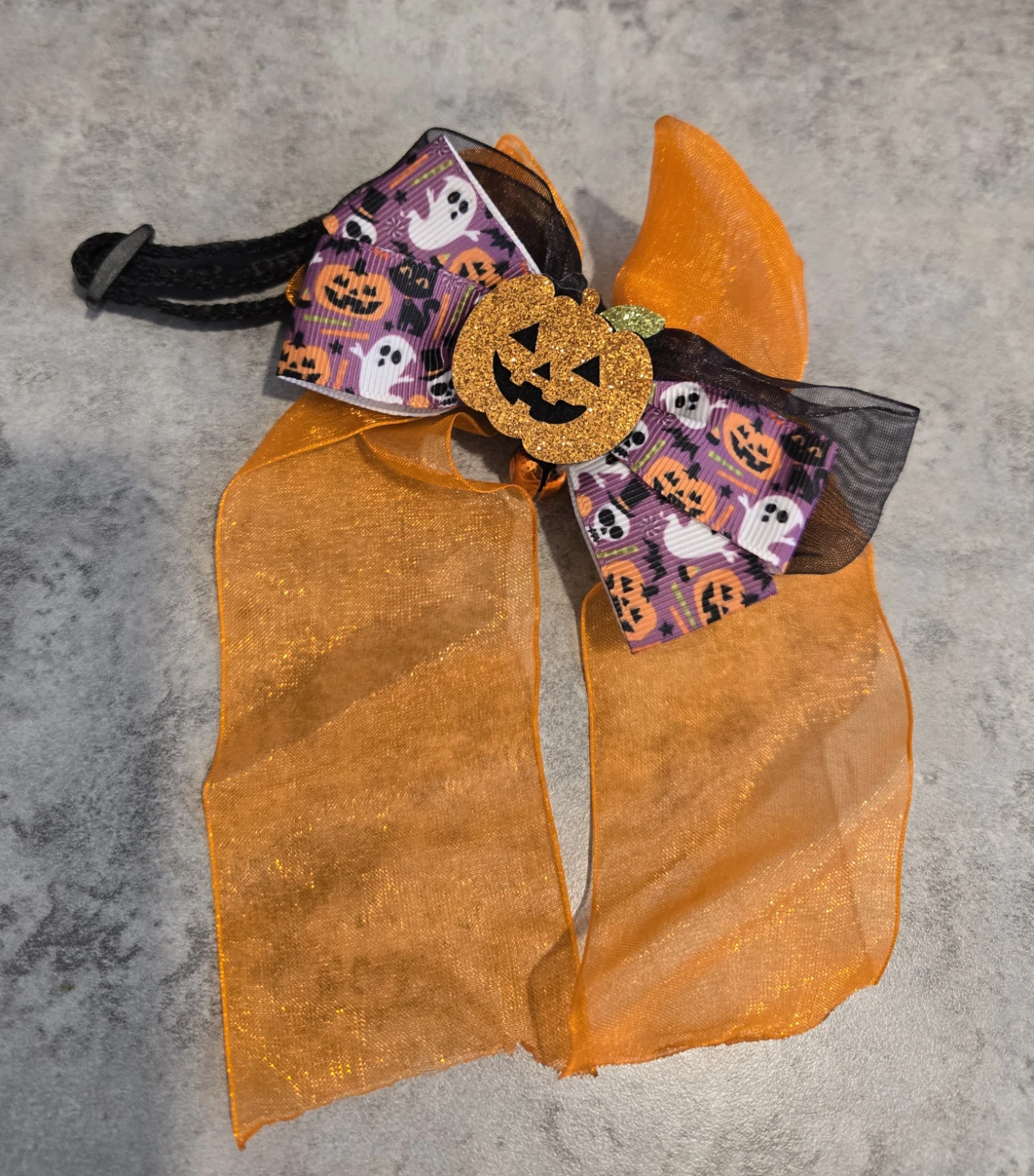 Halloween Pet Collar with Bow