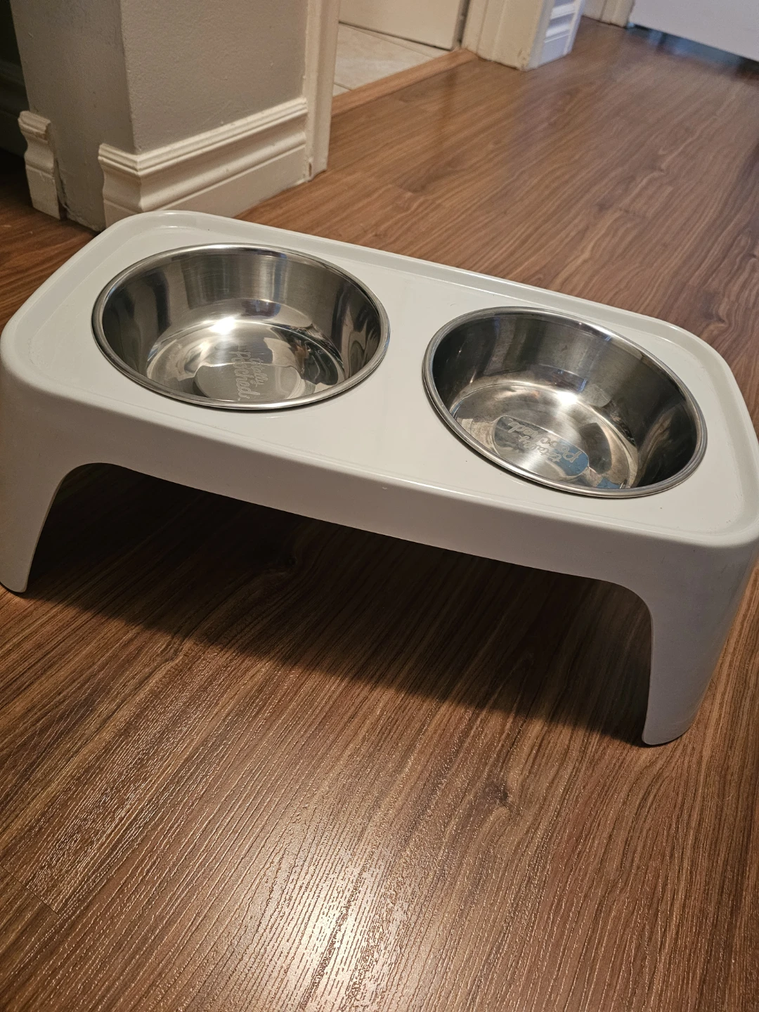 Totally Pooched elevated pet bowl set