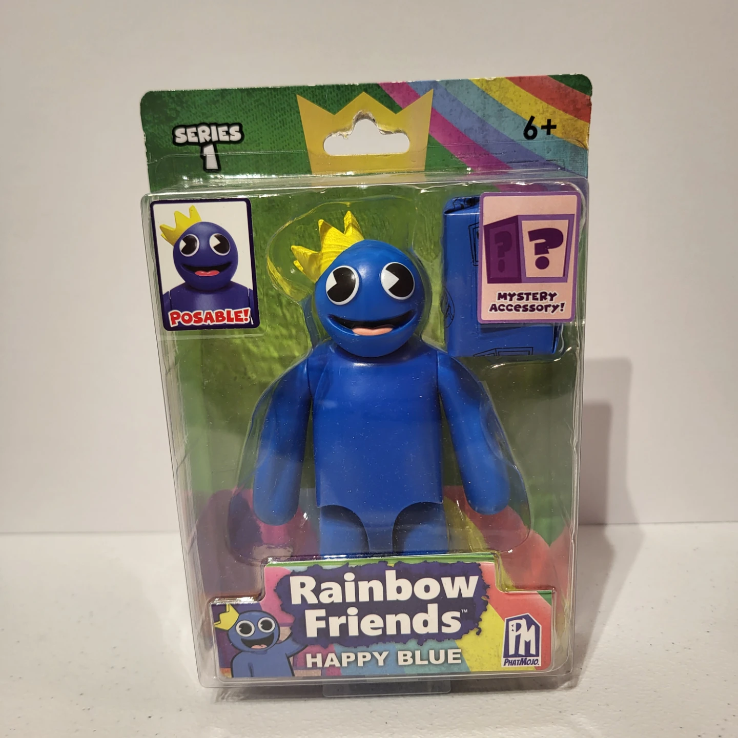 PhatMojo Rainbow Friends Series 1 Happy Blue Figure