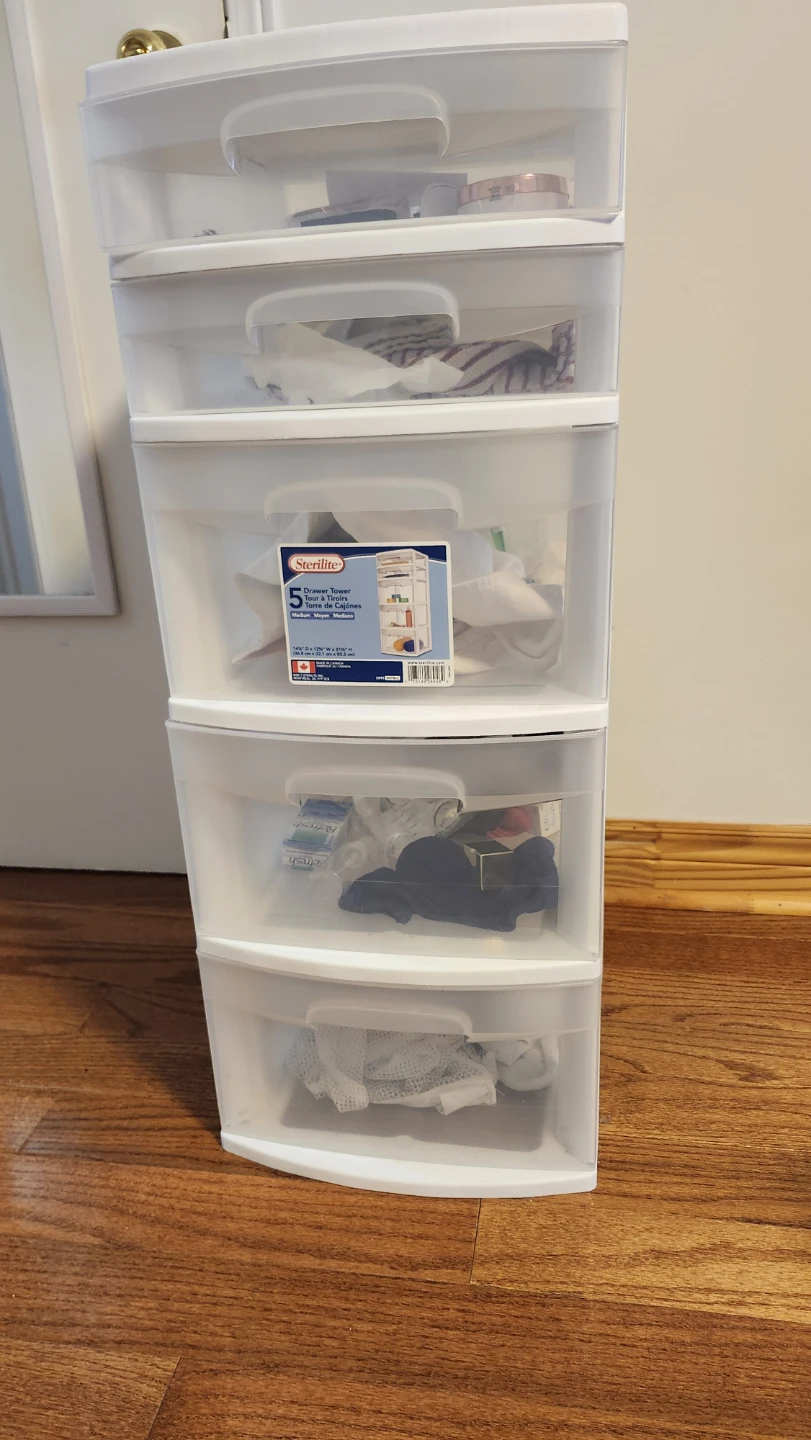 Sterilite 5-Drawer Plastic Storage Tower - photo 3