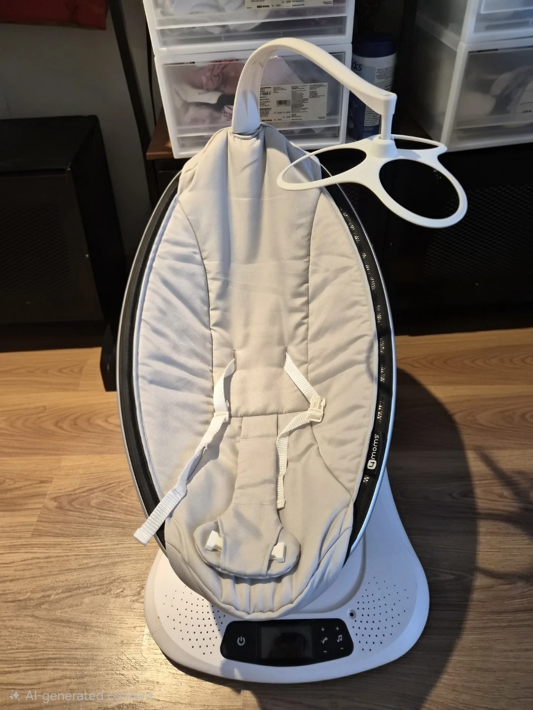 4moms MamaRoo 4 Multi-Motion Baby Swing (Classic Grey) - photo 2