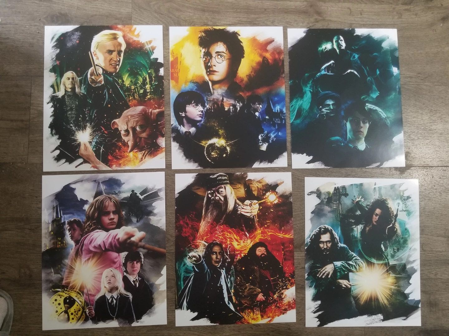 Harry Potter Character Art Prints (Set of 6)