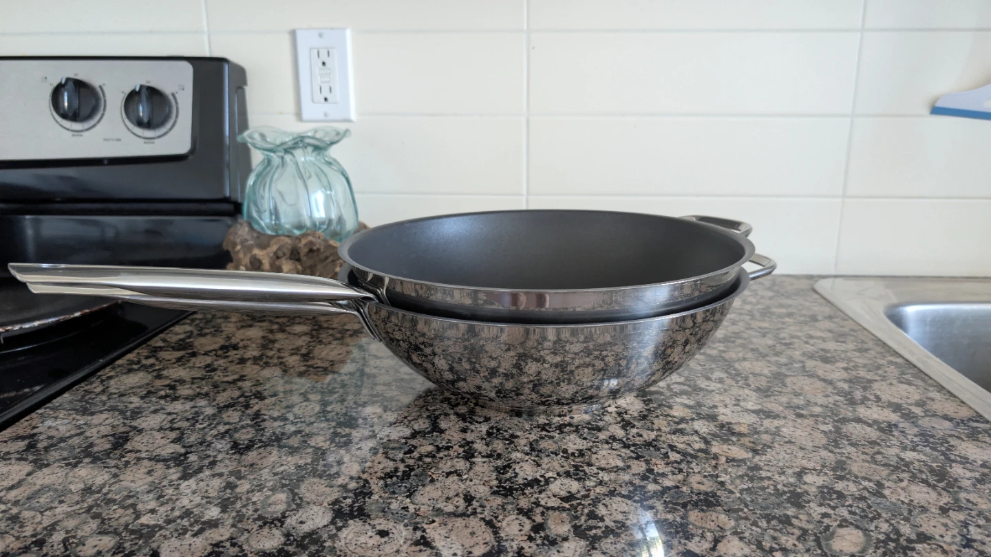 Set of 2 Two Kuhn Rikon Swiss Design Woks - 30cm - photo 4