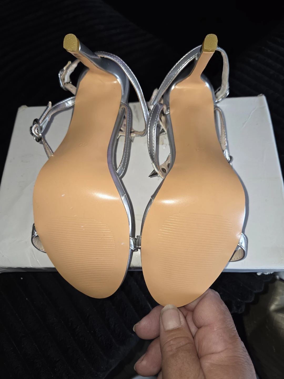 Studded Strap Stiletto Heels in a Ladies 8½ - photo 5