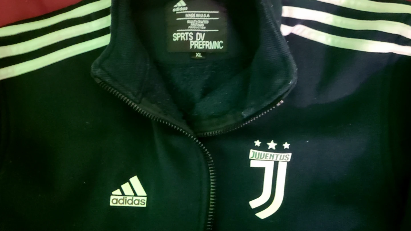 Adidas Juventus track jacket and Buffalo plaid shirt - photo 3