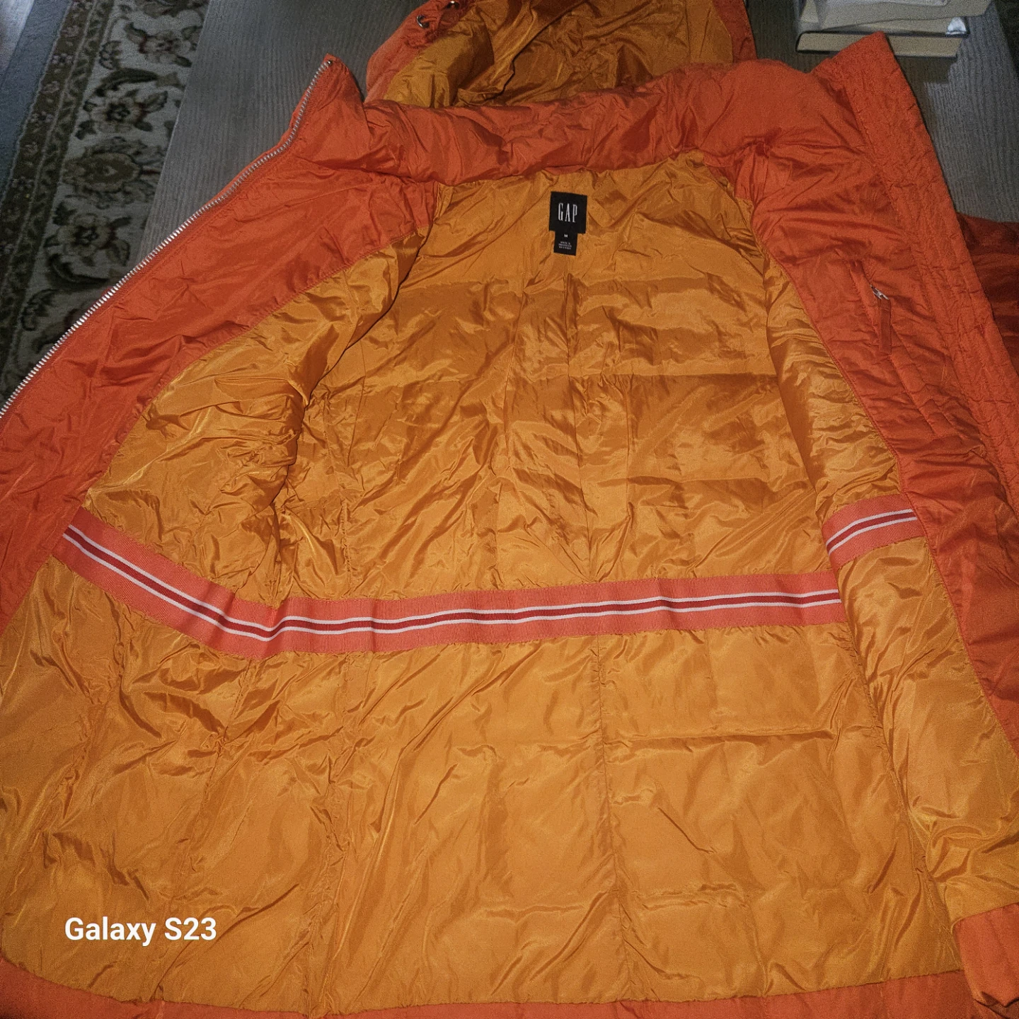 Gap Orange Quilted Puffer Jacket - photo 4