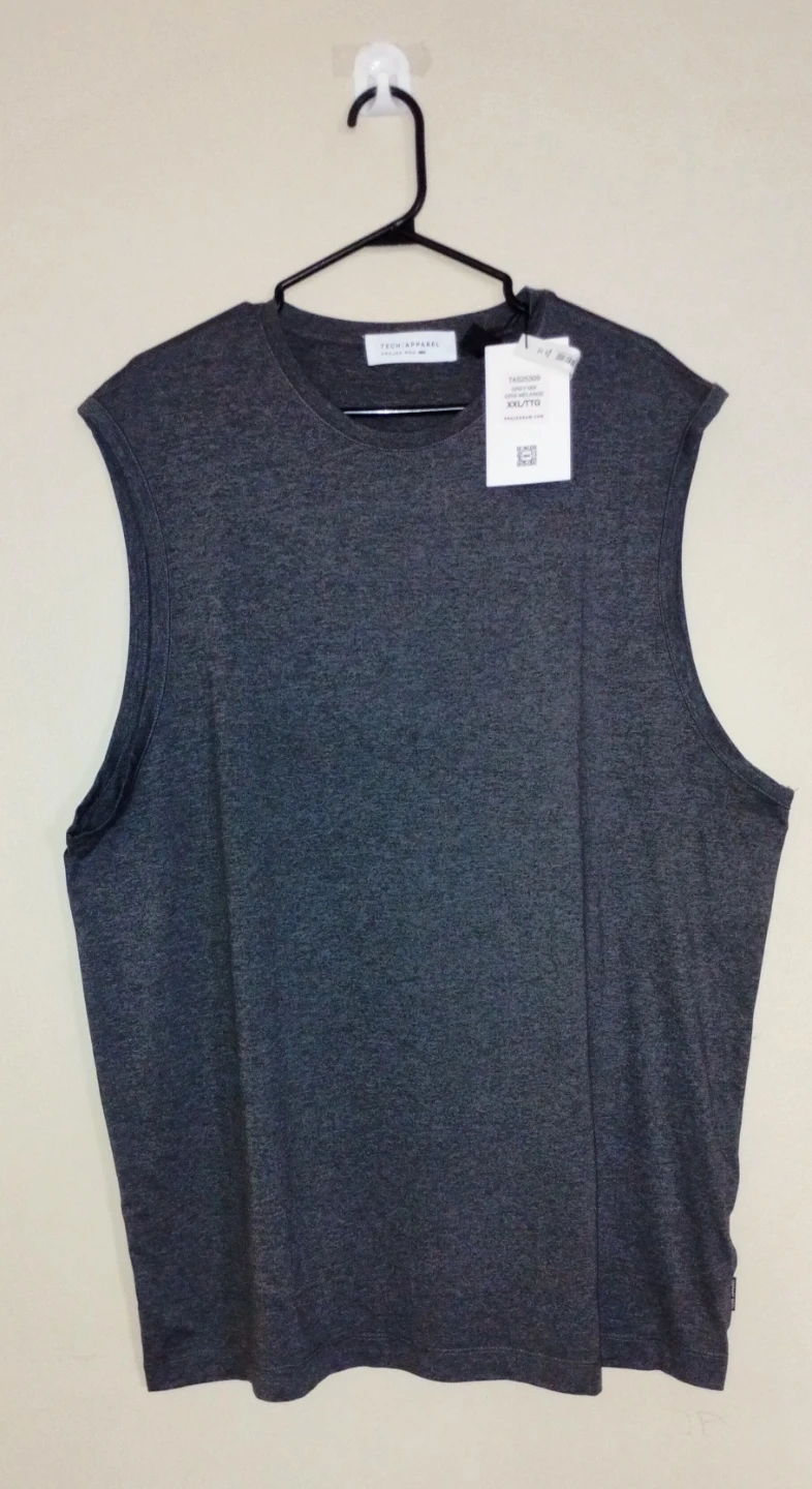Tech Apparel Grey Sleeveless Shirt XXL