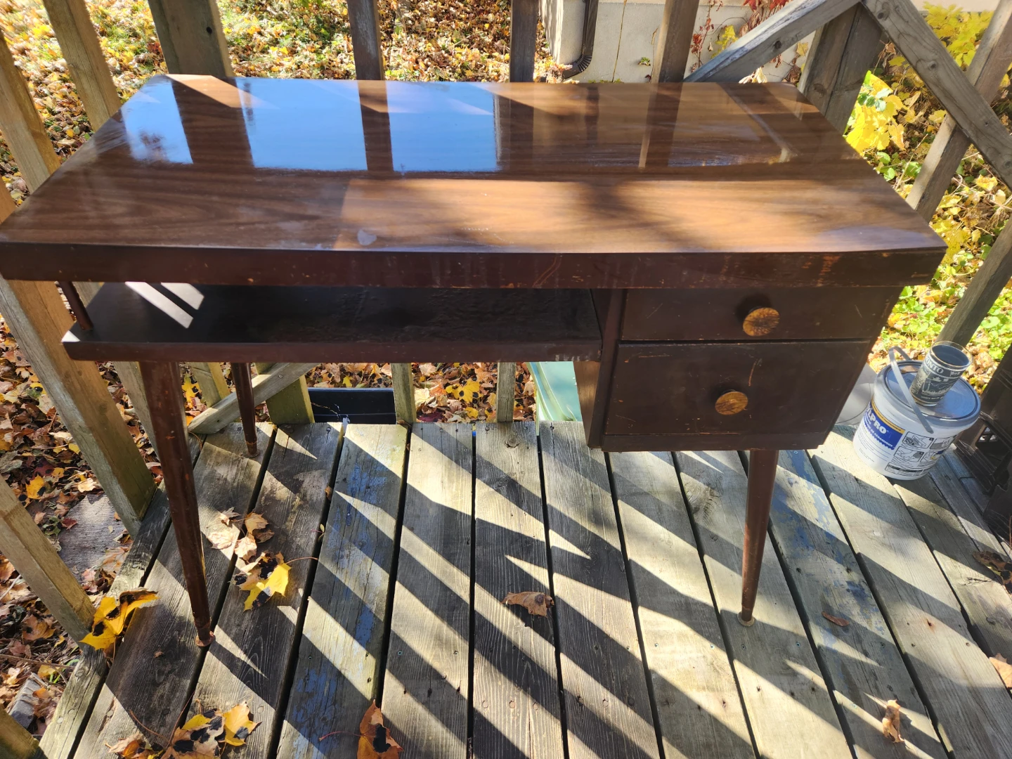 Vintage Mid-Century Modern Desk - photo 2