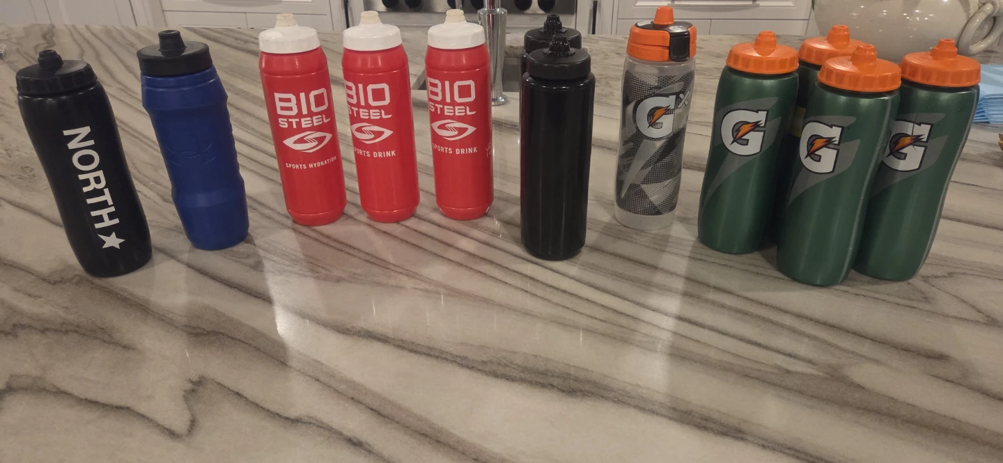 Assorted Sports Water Bottles Bundle
