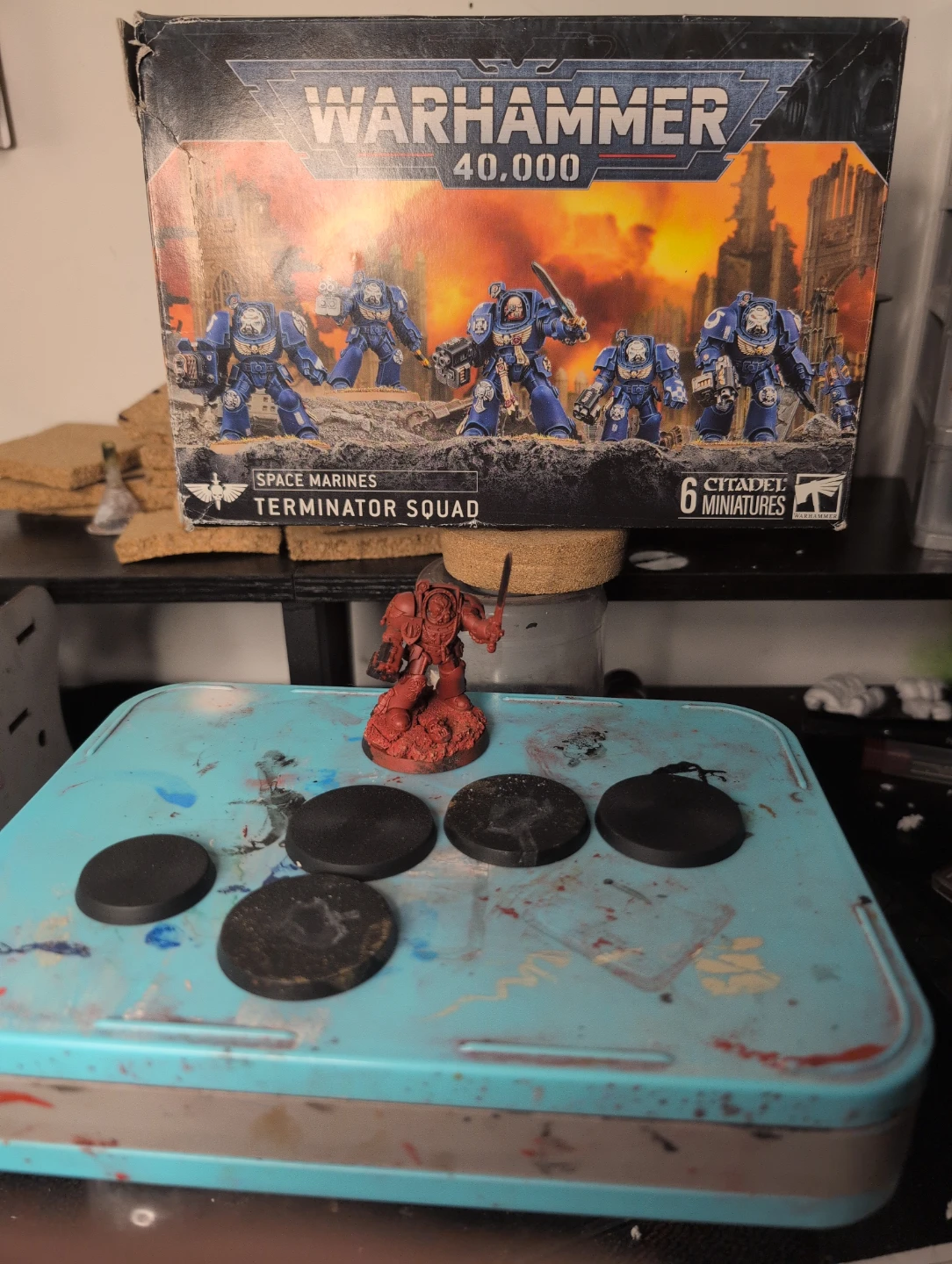 Warhammer 40,000 Space Marines Terminator Squad partly used