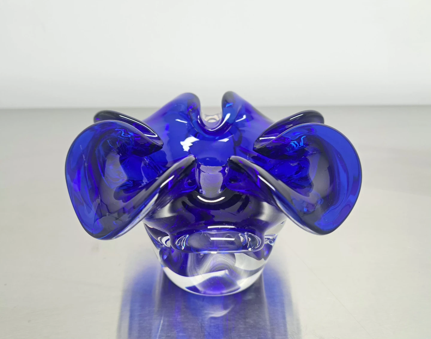 MCM Cobalt Blue Art Glass Bowl - photo 2