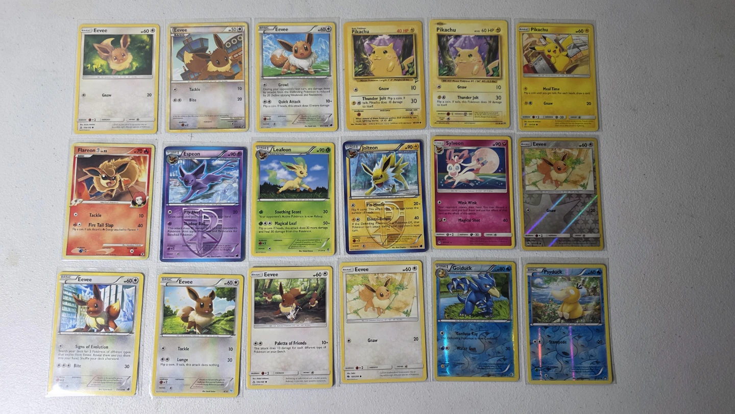 Assorted Pokemon Trading Cards Collection