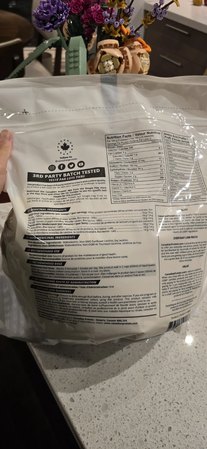 Canadian Protein Mass Gainer Unflavoured 3kg - photo 3