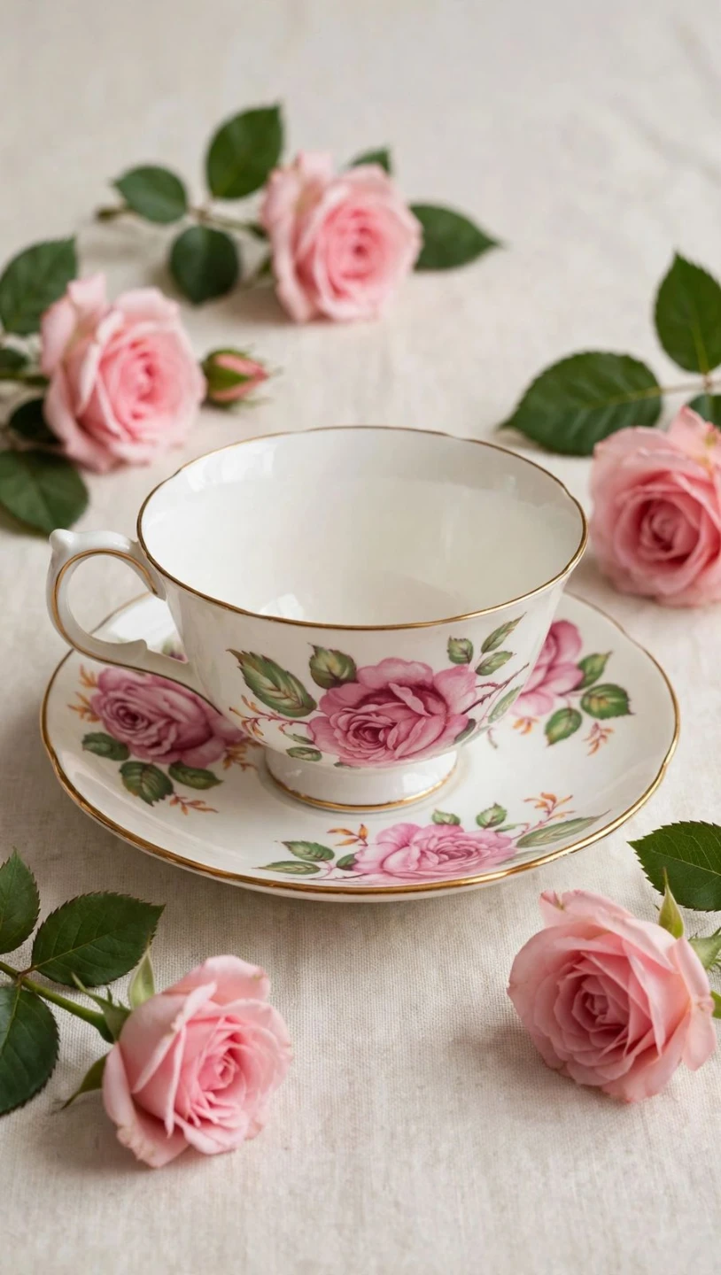Adderley Fine Bone China Teacup & Saucer - photo 3