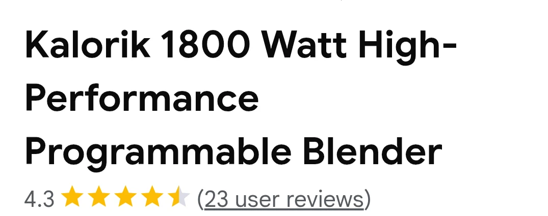 Kalorik 1800 Watt High-Performance Programmable Blender - photo 4
