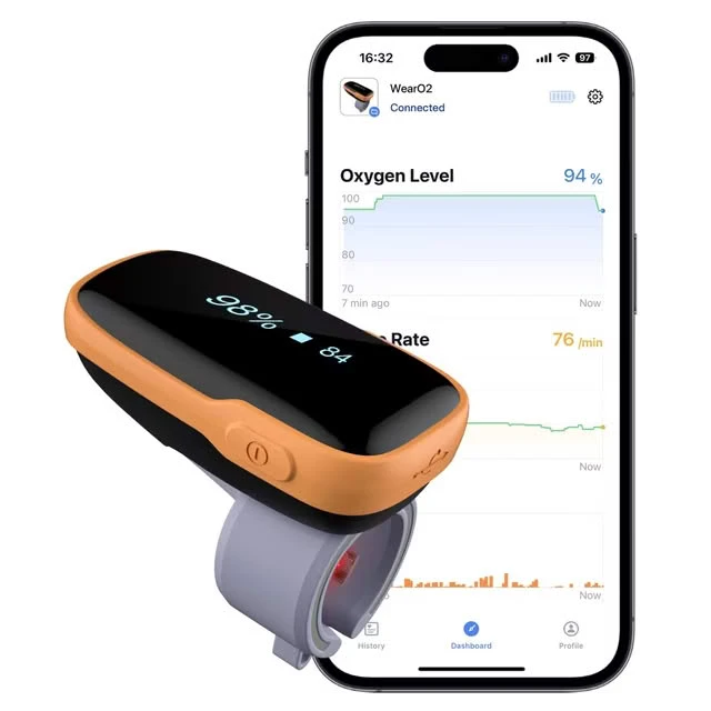 WearO2 Sports Pulse Oximeter for Sports Continuous Tracking