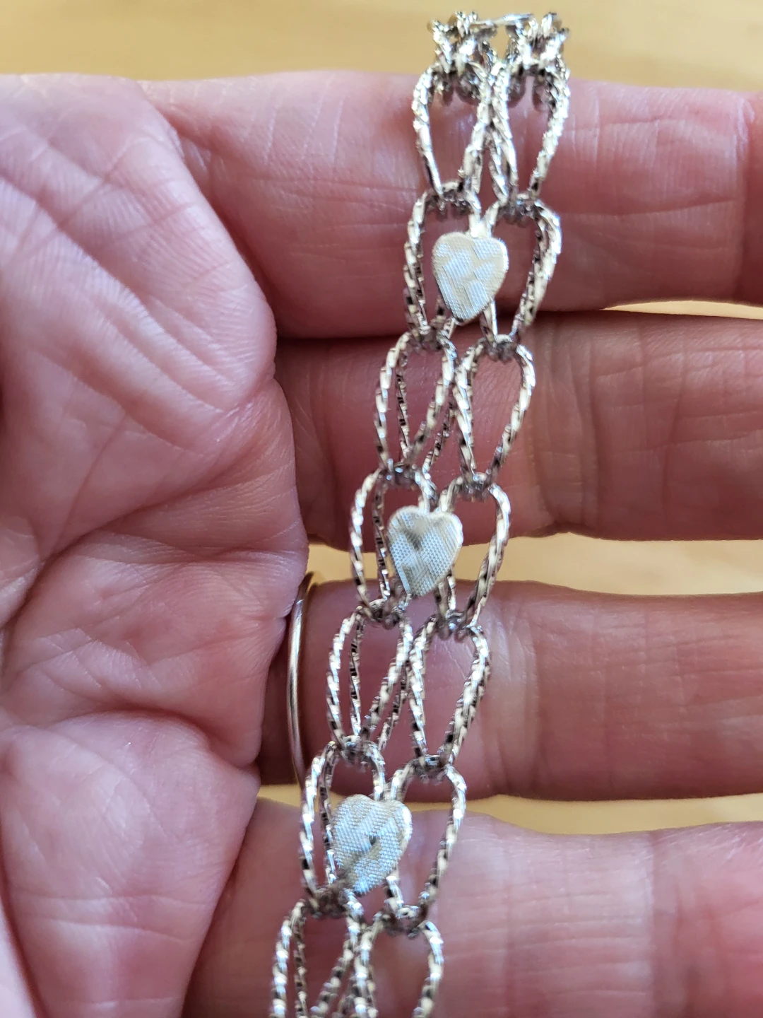 Sterling silver vintage charm bracelet with 6 charms - photo 5
