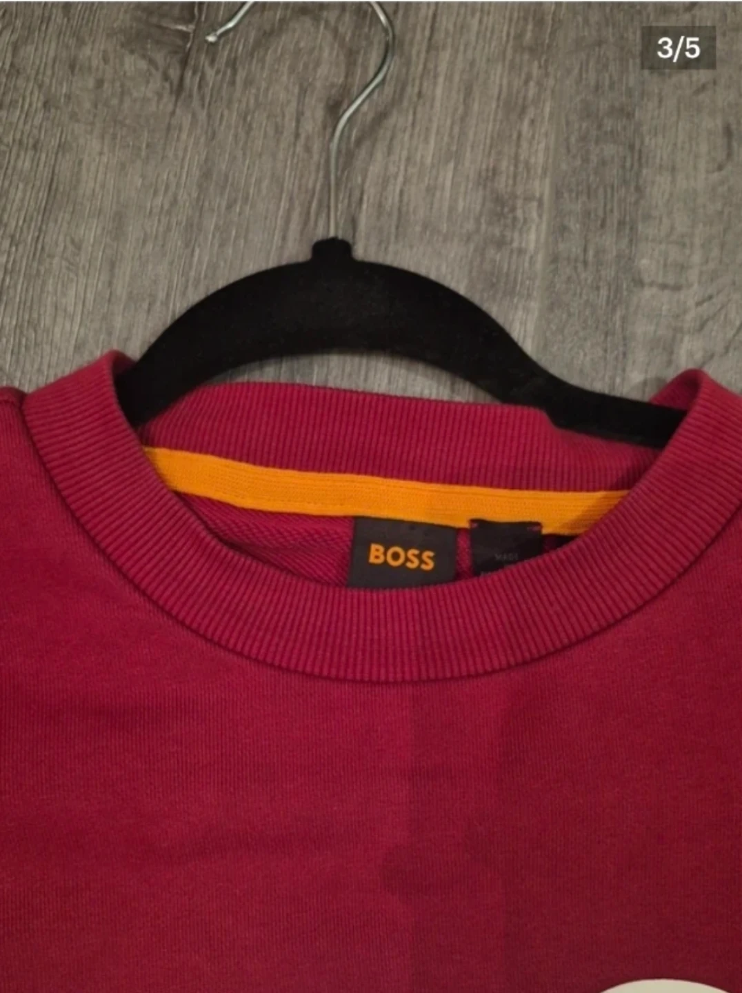 HUGO BOSS Logo Crewneck Sweatshirt -  M Size Long Sleeve - photo 3