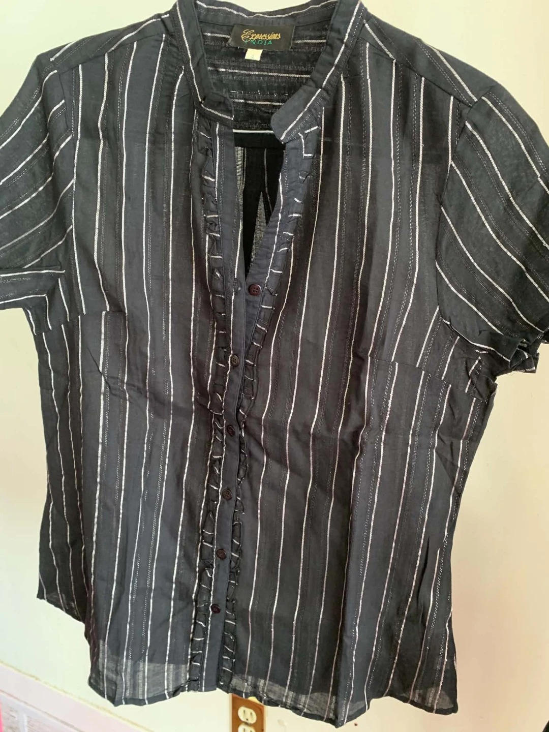 Expressions India Striped Blouse( bowshirt) - photo 3