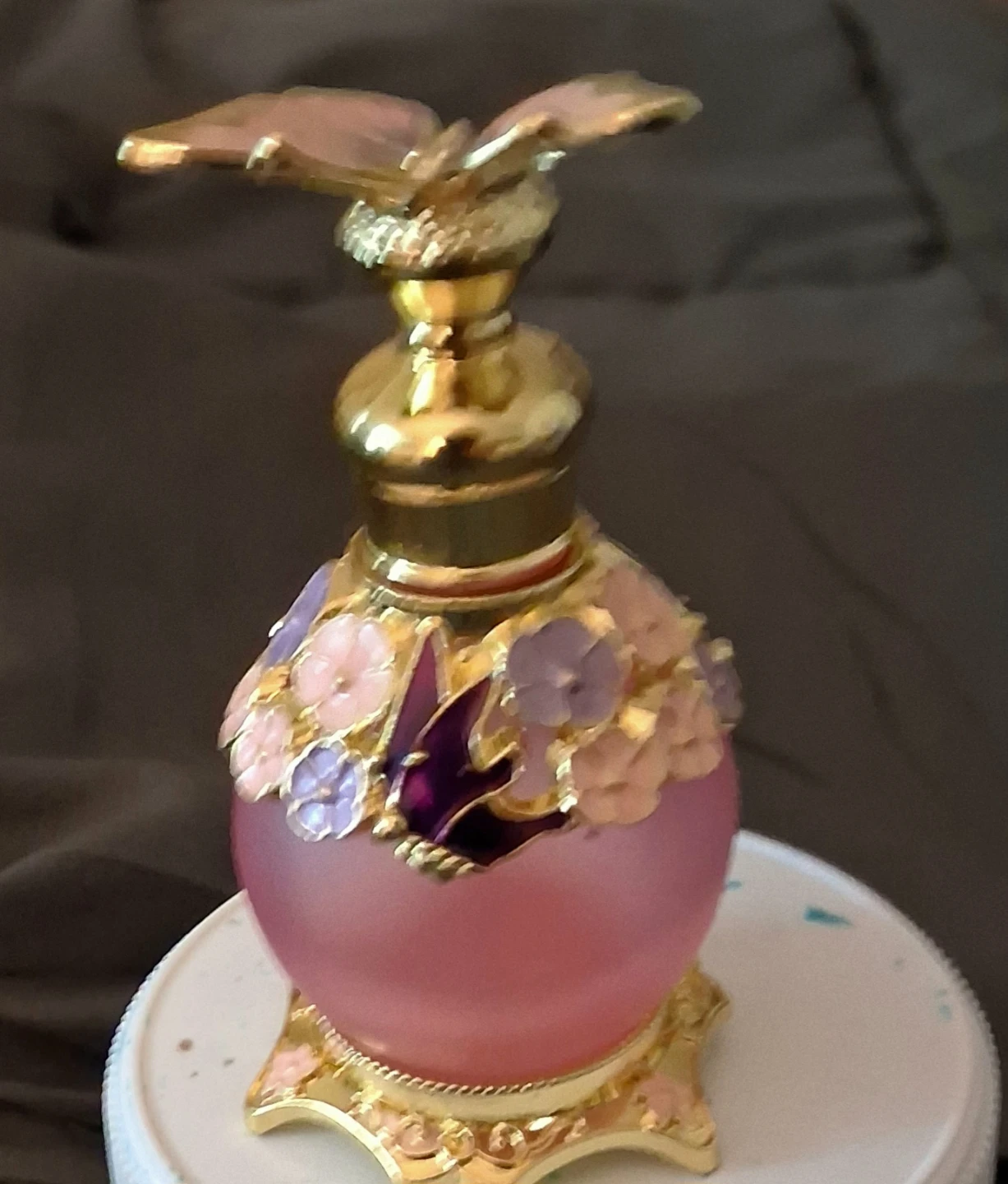 Vintage Style Butterfly Perfume Bottle - photo 3