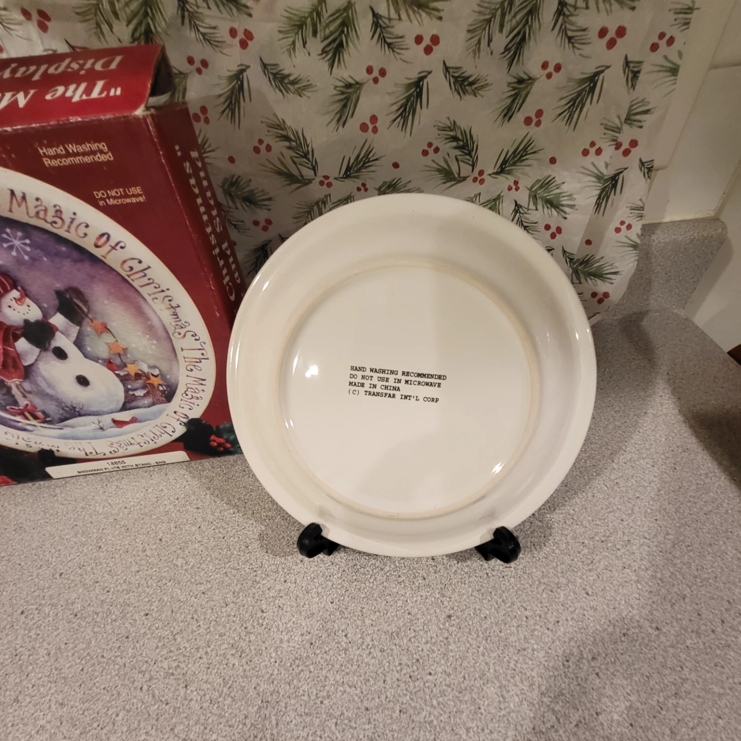 The Magic of Christmas Snowman Display Plate - photo 3