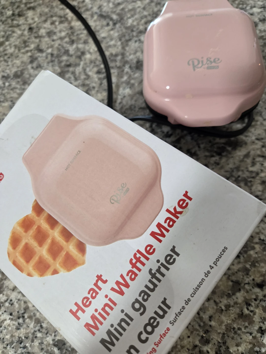 Rise by Dash Heart Mini Waffle Maker - photo 3