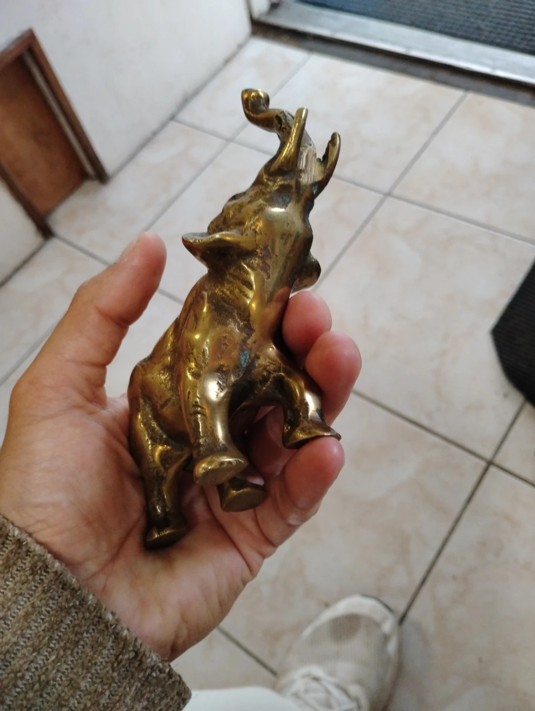 Vintage Brass Elephant Figurine - photo 3