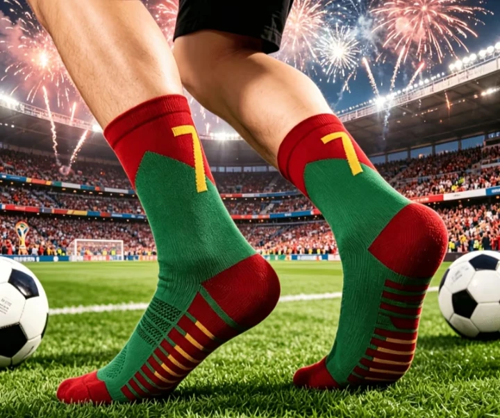 Soccer Performance Socks Number 7
