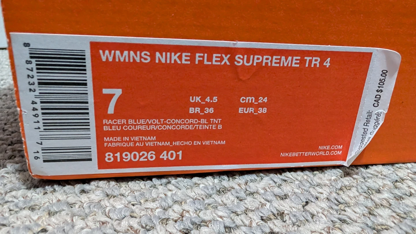Women's Nike Flex Supreme Sneakers Size 7 - photo 2