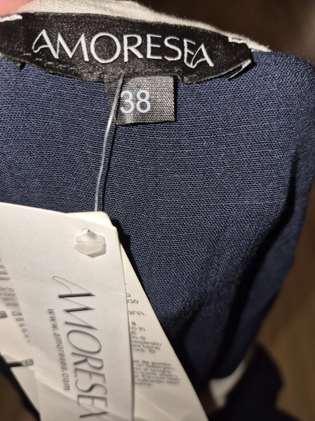 Amoresea Navy Dress Size 38 with a tag - photo 3