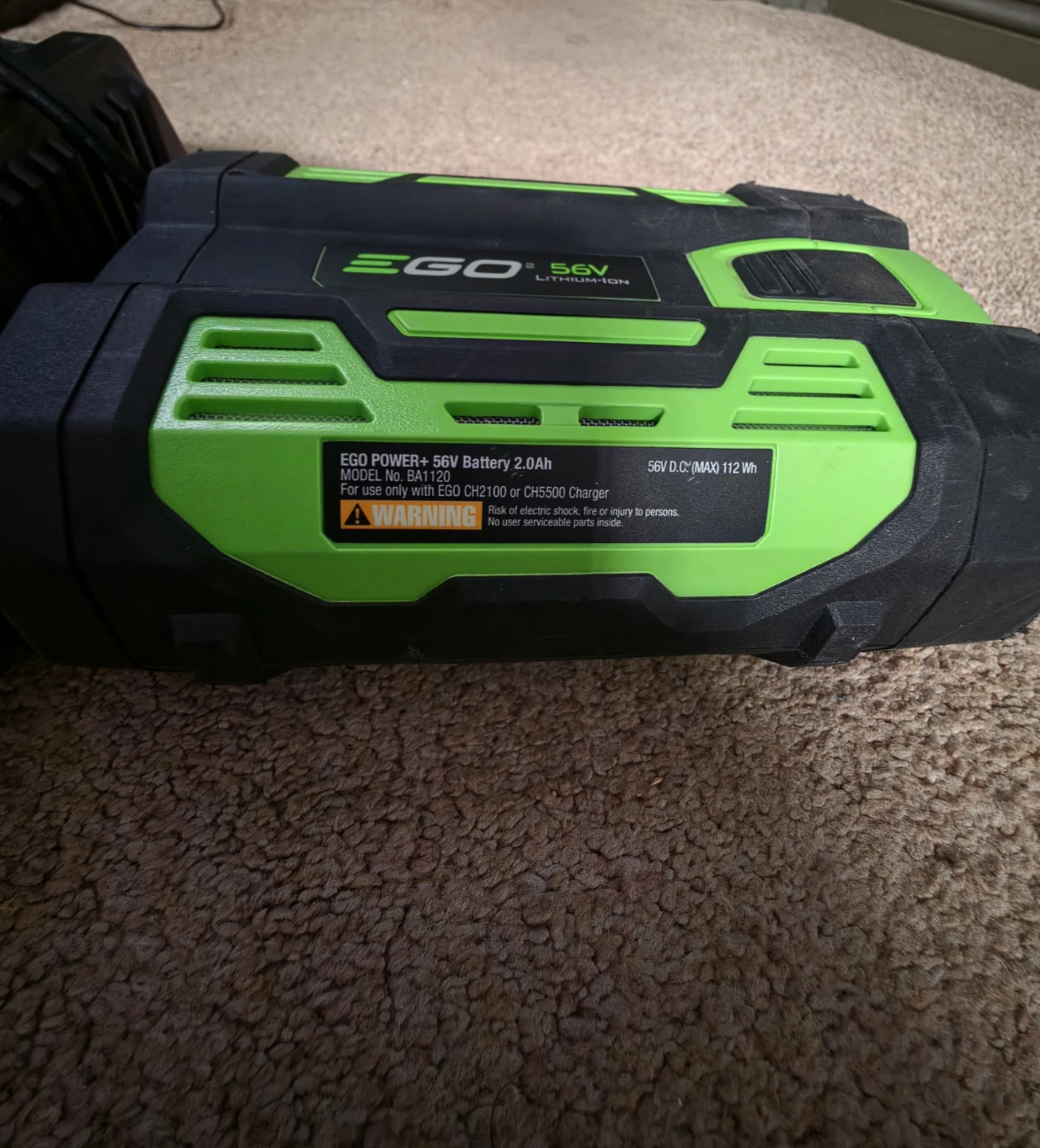 EGO Power+ 56V 2.0Ah Battery and Charger - photo 2