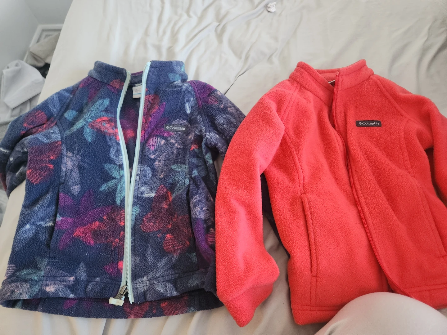 Two Columbia Girls Fleece Jackets
