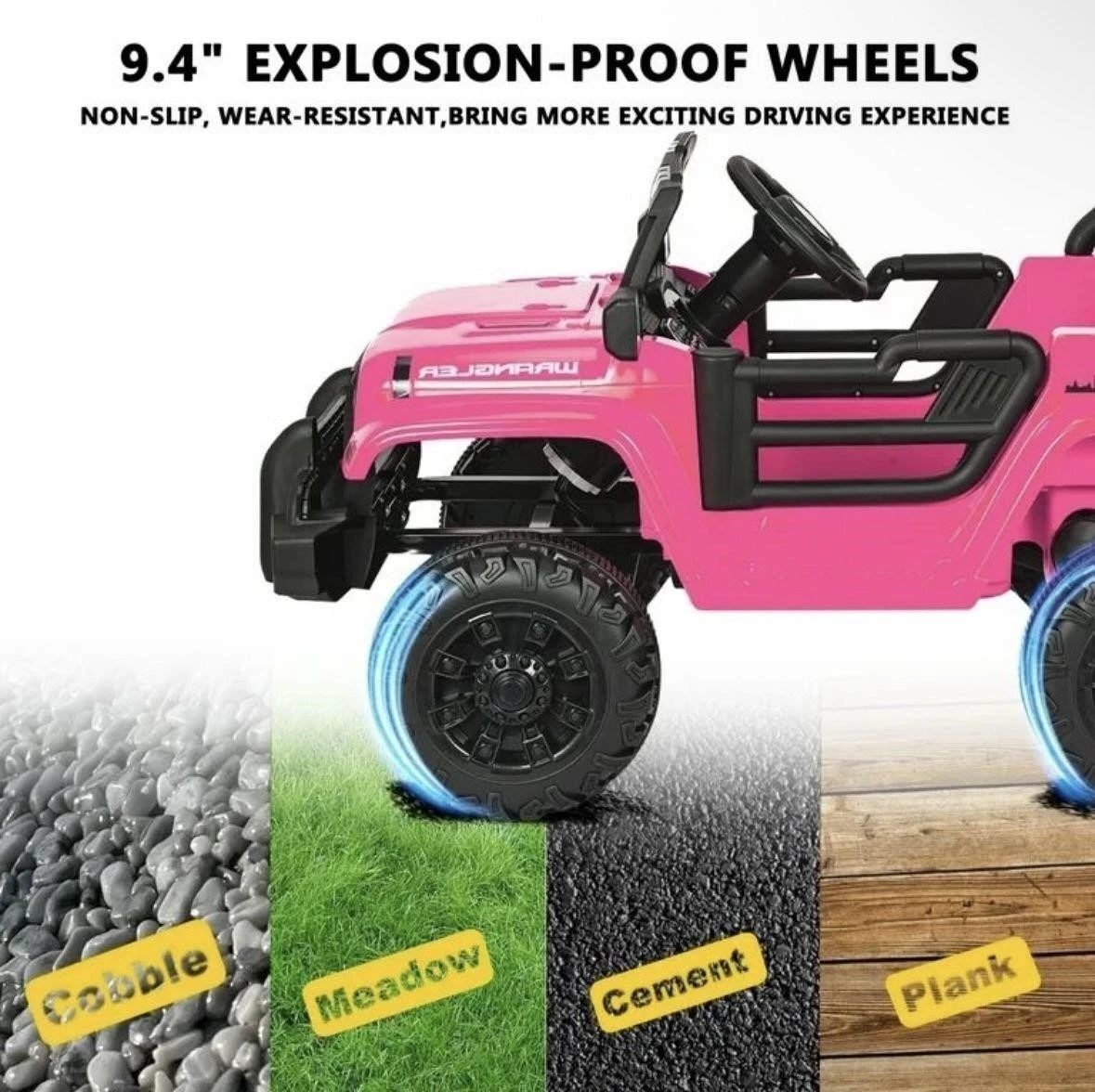 New<> Kids Pink Ride-On SUV Jeep with Remote Control - photo 3
