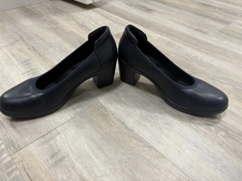 Navy Blue Comfort Block Heels - photo 2