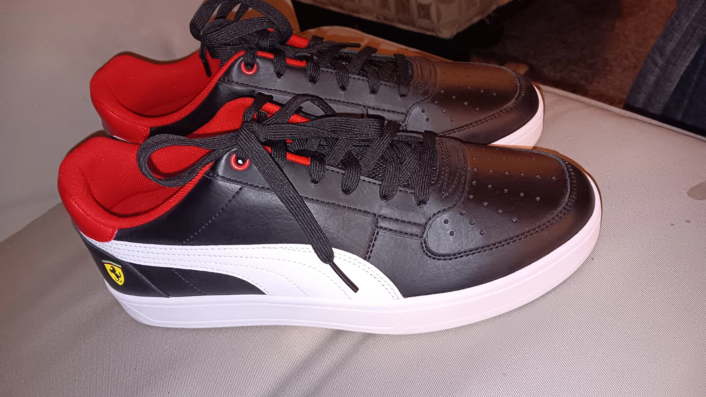 Puma Ferrari Shoes Black and Red