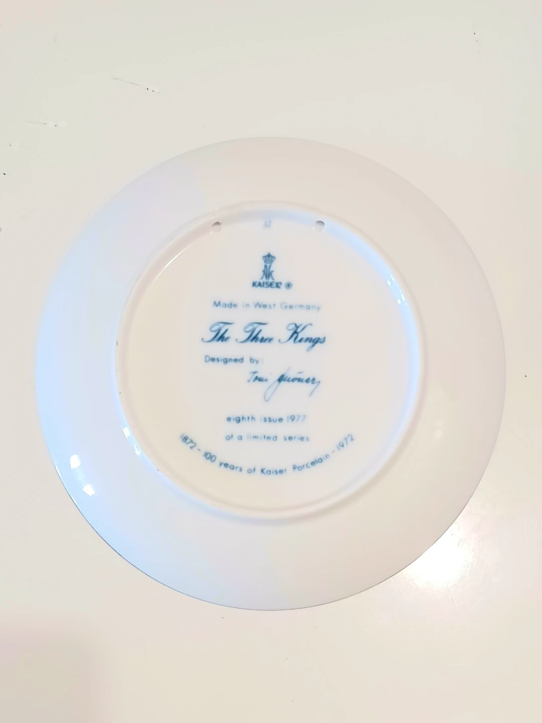 Vtg Limited Edition Kaiser Porcelain Christmas Nativity Plates - photo 4