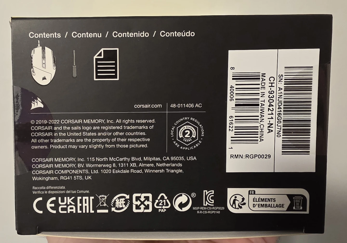 Corsair Scimitar RGB Elite – MMO/MOBA Gaming Mouse BNIB - photo 3