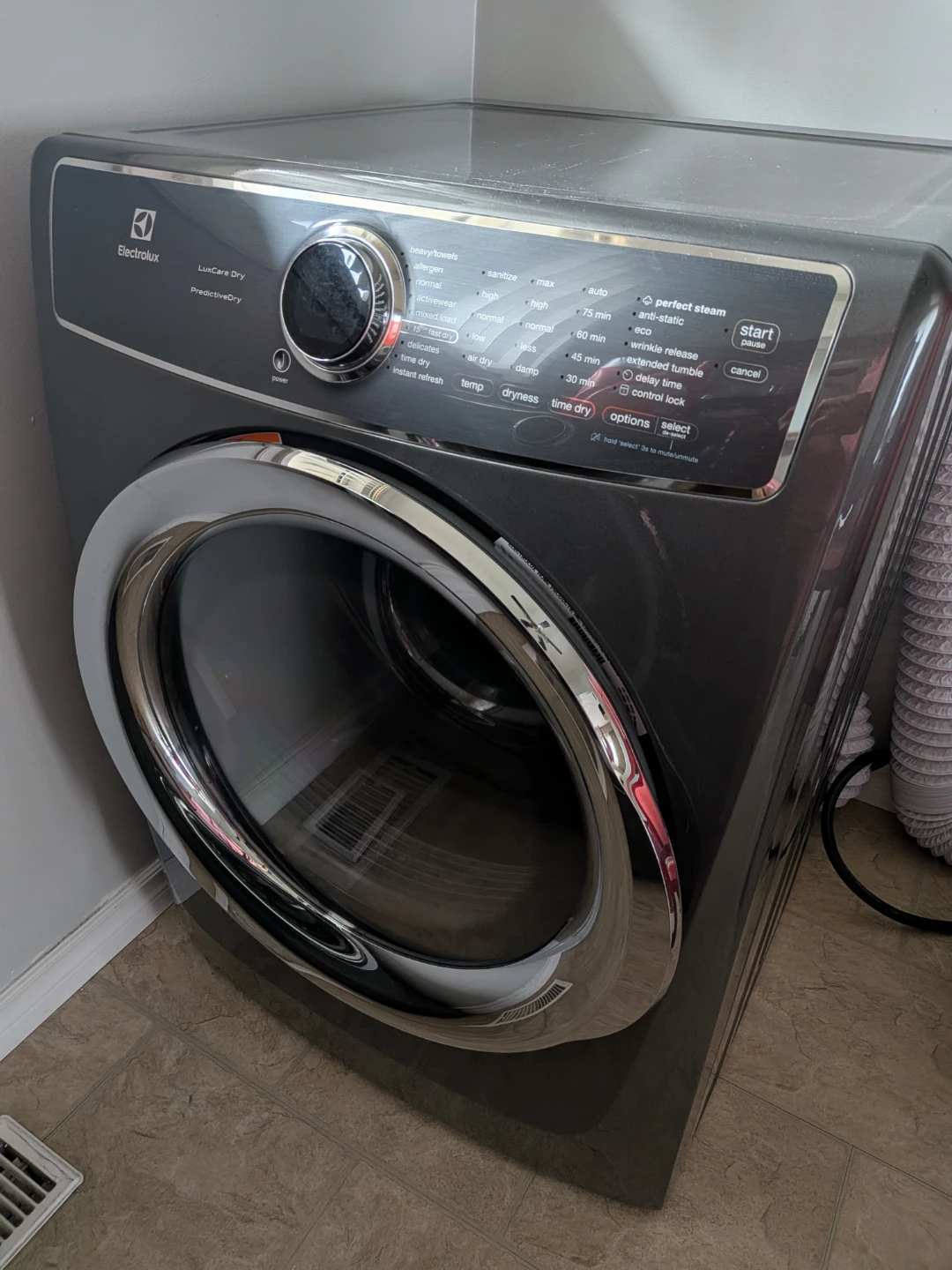 For sale: Electrolux clothes dryer (27-inch size).