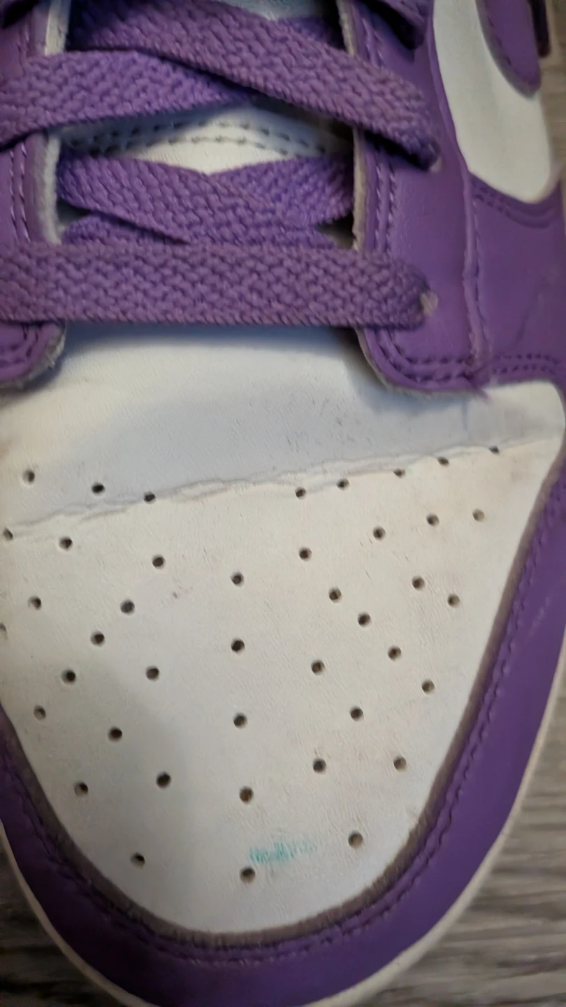 Nike Dunk Low Purple and White (Sold As Is) - photo 5