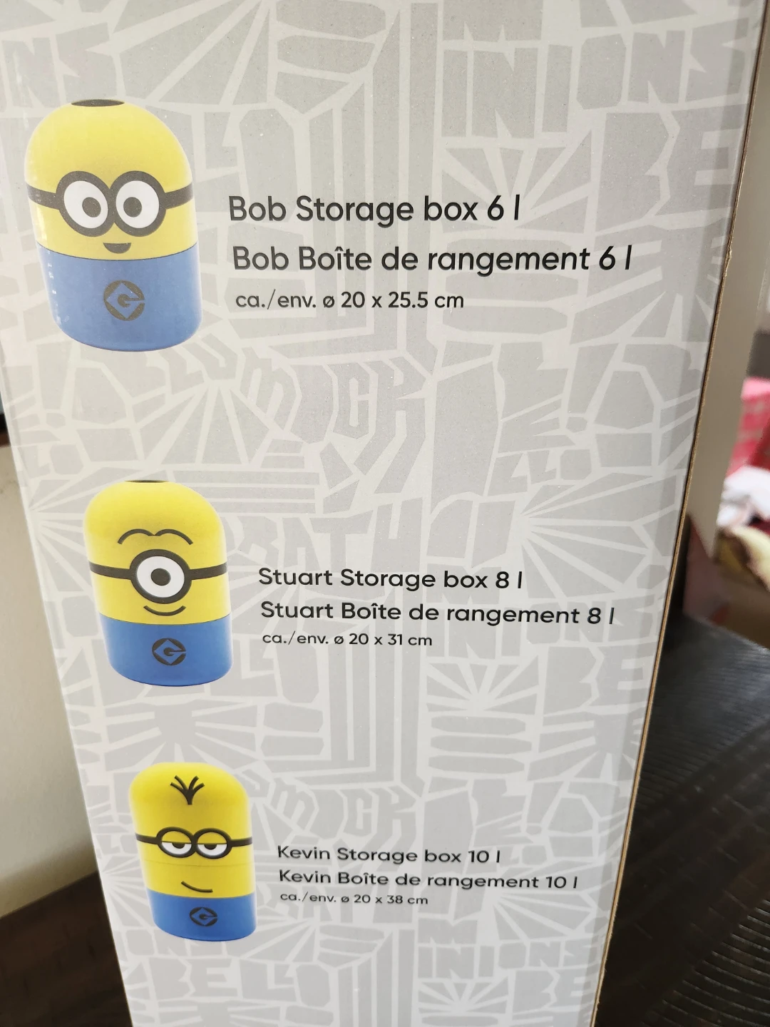 Minions Set of 3 Storage Boxes - photo 4