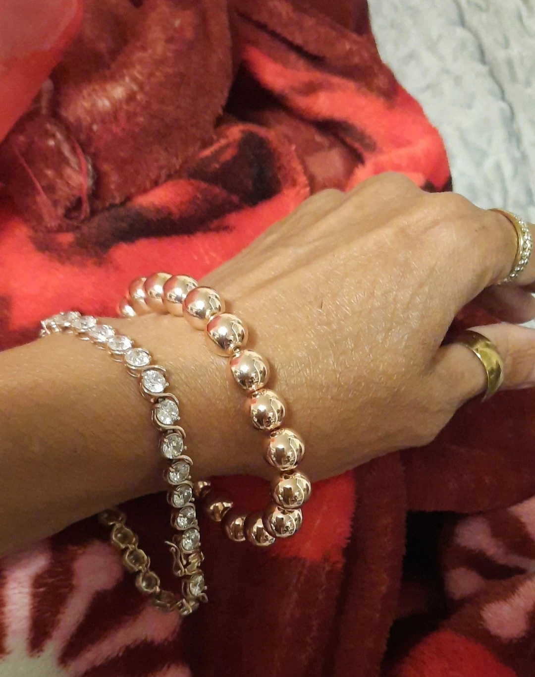 14K Rose Gold over Sterling Silver CZ Tennis Bracelet & 🎁