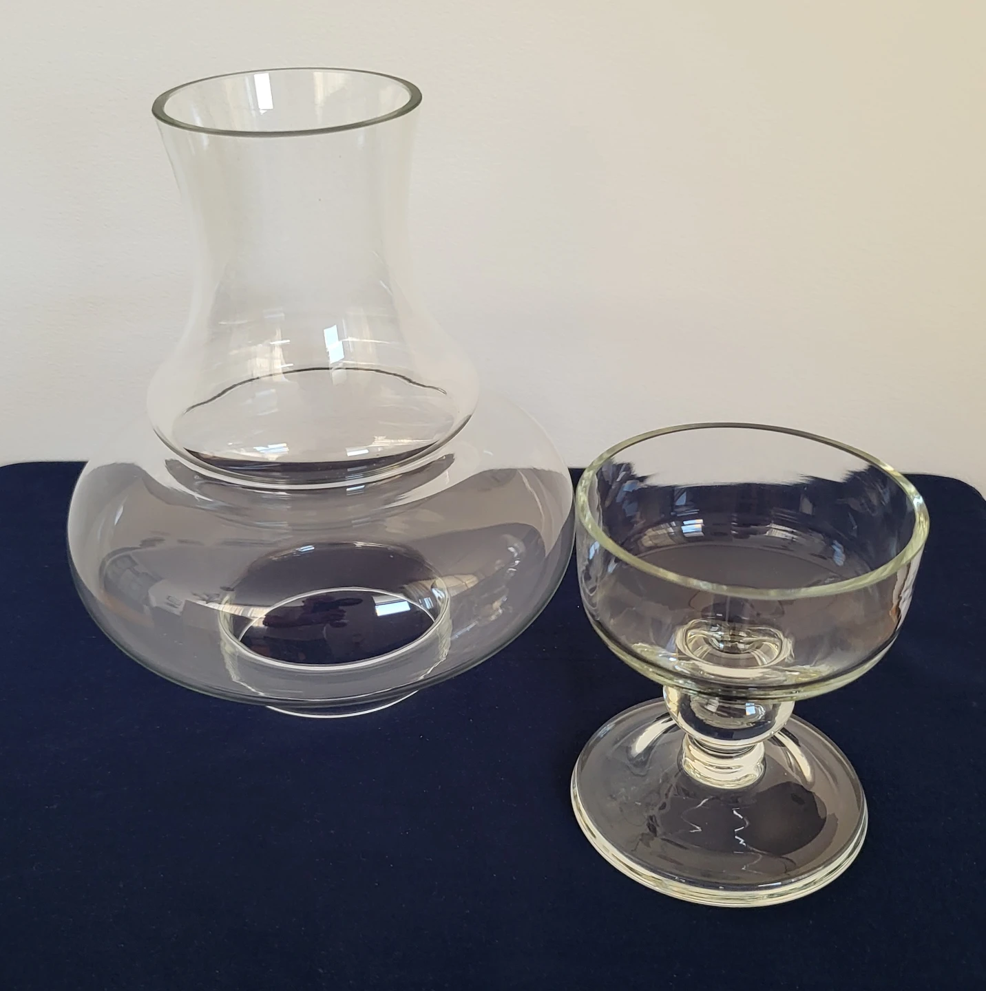 Clear Glass Hurricane Candle Holder