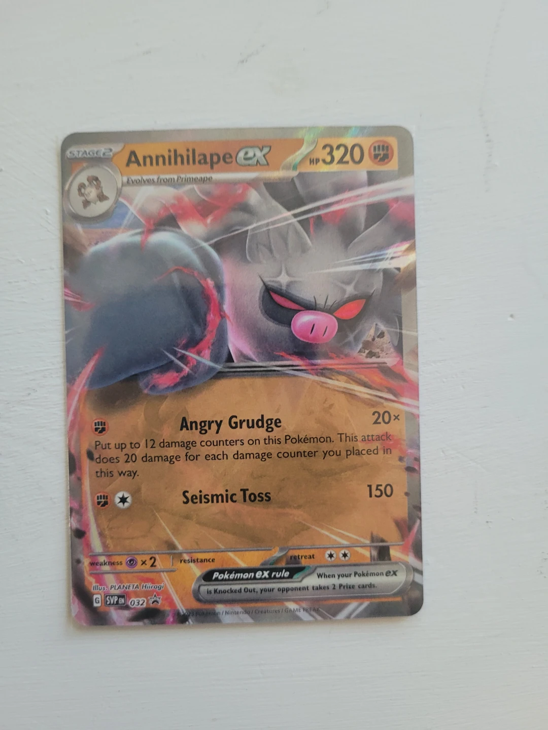 Annihilape ex Pokémon Trading Card